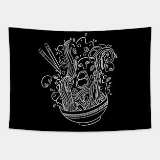 Ramen Bowl - White Version Tapestry