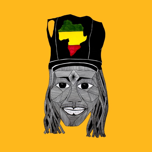 Mr Reggae Ambassador - Hand drawn by JadeHylton