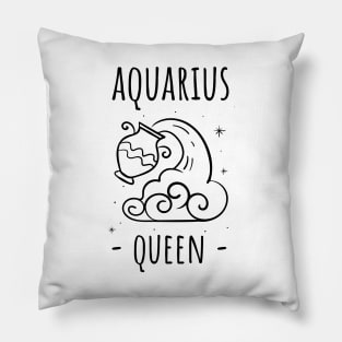 aquarius queen Pillow