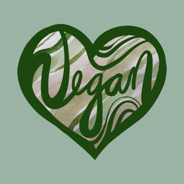 Vegan Green Heart by bubbsnugg