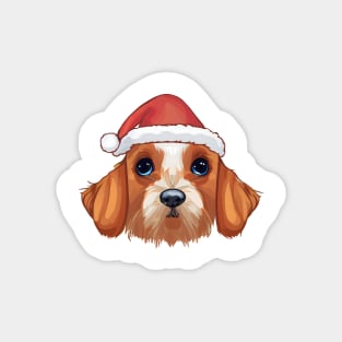 Funny Christmas Dog Magnet