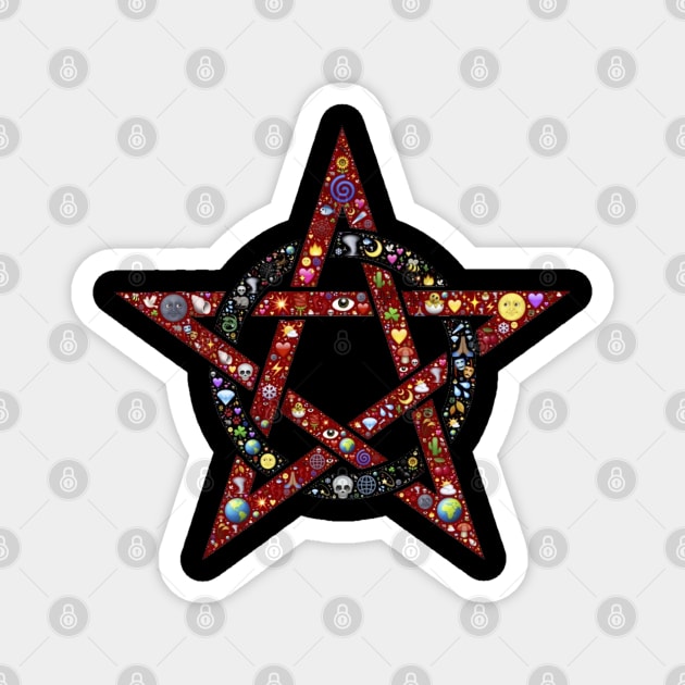 Pentagram Magnet by Merilinwitch