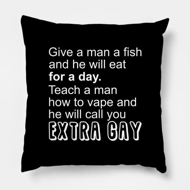 Give a man a fish Pillow by giovanniiiii