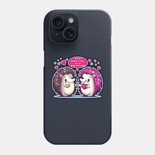 Valentine Hedgehog Valentine Hedgehog 2024 Phone Case