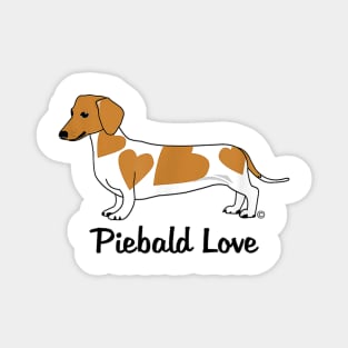 Piebald Love Dachshund Magnet