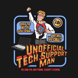 Unofficial Tech Support Man T-Shirt