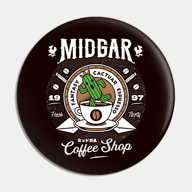 Cactuar Coffee Shop Pin by logozaste