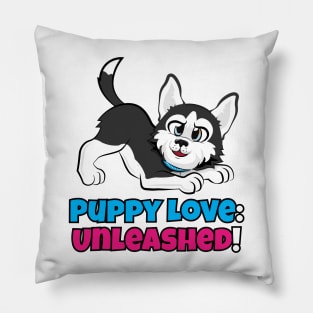 Adorable Husky Dog Puppy Pillow