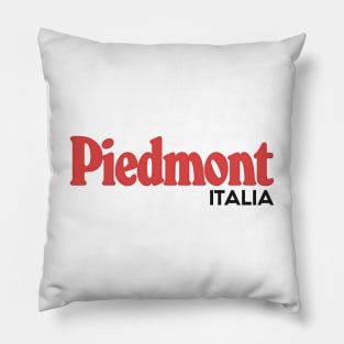 Piedmont / Piemonte - Retro Style Italian Region Design Pillow