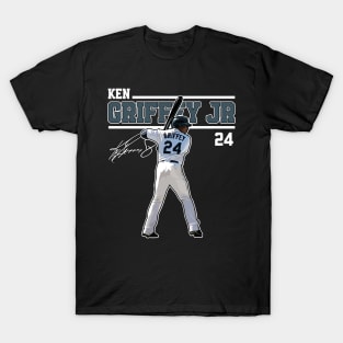 24 Ken Griffey Jr The Kid Redro Baseball Ken Griffey Women'S T-Shirt Casual  Short Sleeved Tops V-Neck Zipper Tee Ladies Loose T - AliExpress