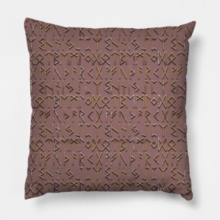 EF alphabet pattern VI Pillow