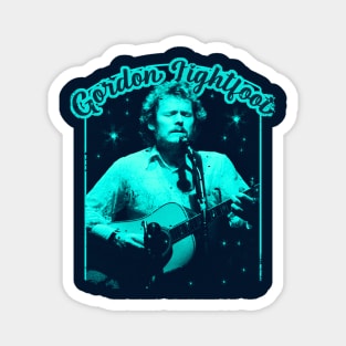 Gordon Lightfoot Vintage 70s Tour Style Magnet