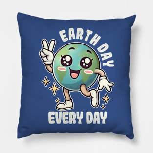 Earth Day Every Day Peace Pillow