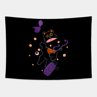 Halloween Neko Tapestry