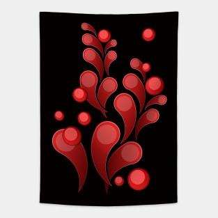 Stylish modern pattern in red Tapestry
