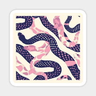 Pink & Purple Snake Print Magnet