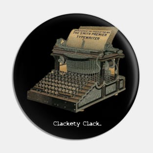 Clackety Clack! Antique Typewriter Pin