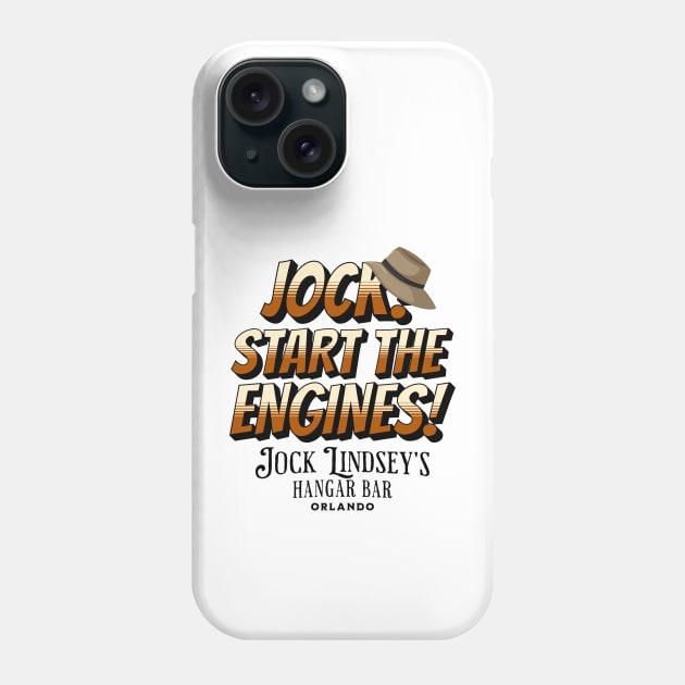 Jock! Start The Engines! Jock Lindsey's Hangar Bar Orlando Florida Phone Case by Joaddo