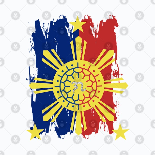 Philippine Flag / 3 Stars & Sun / Baybayin - GA by Pirma Pinas