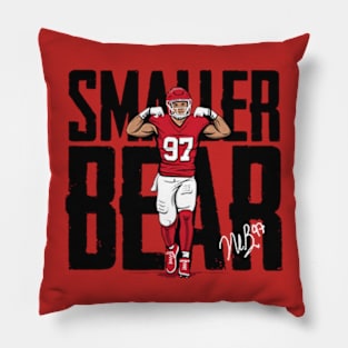 Nick Bosa Smaller Bear Pillow