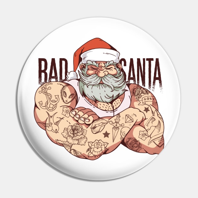 Bad Santa Pin by Babyborn