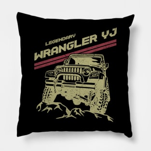 Jeep Wrangler YJ Jeep car trailcat Pillow