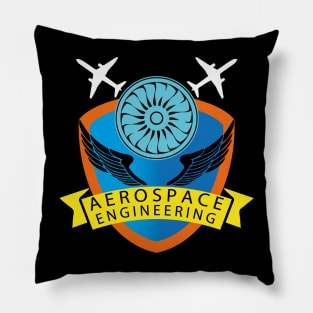 Best design aerospace engineering logo aircraft engineers Pillow