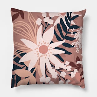 Botanical Floral Seamless pattern 3 Pillow