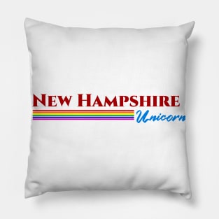 New Hampshire Unicorn Gift Pillow