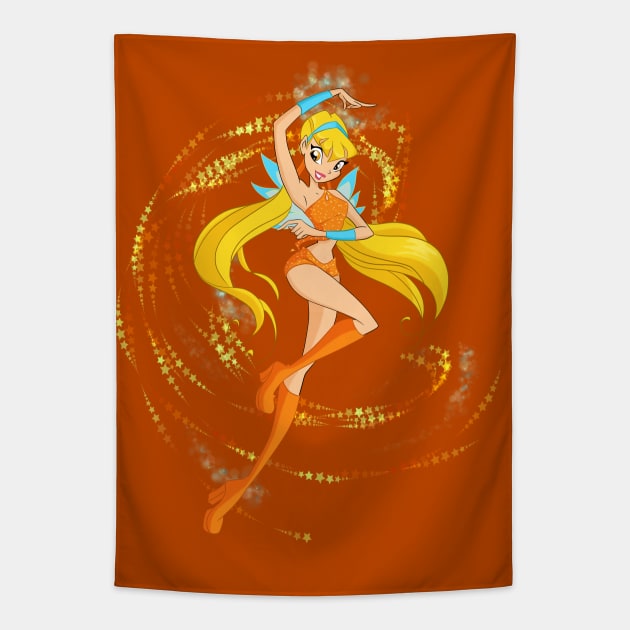 Winx Club - Stella Tapestry by Nykos