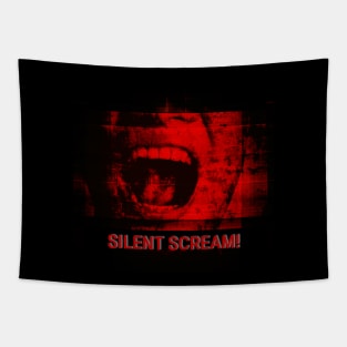 Horror Lover Gift Silent Scream Halloween Tapestry