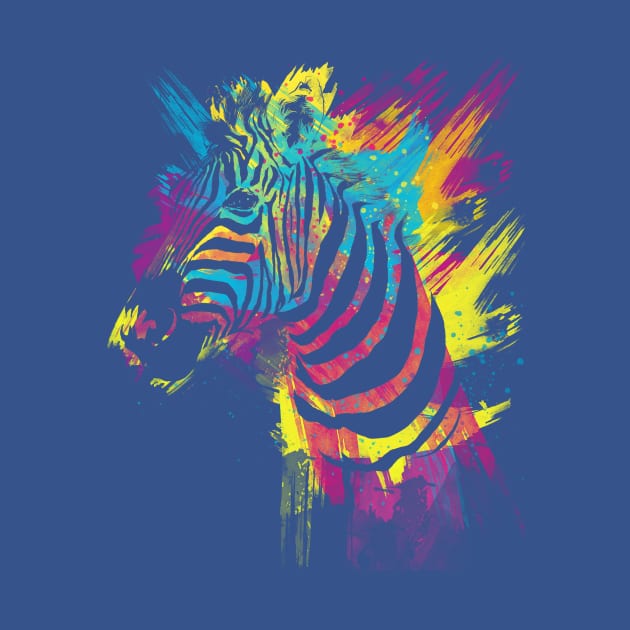 Zebra Splatters by Olechka