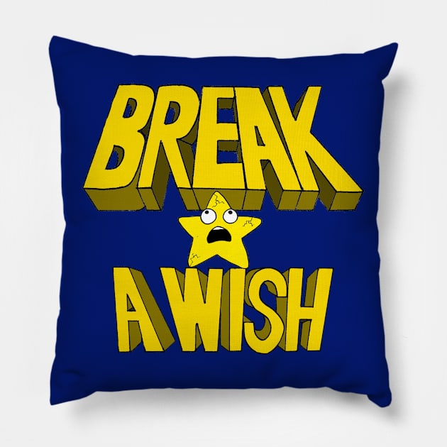 Break A Wish Podcast Pillow by Kicks And Giggles Entertainment