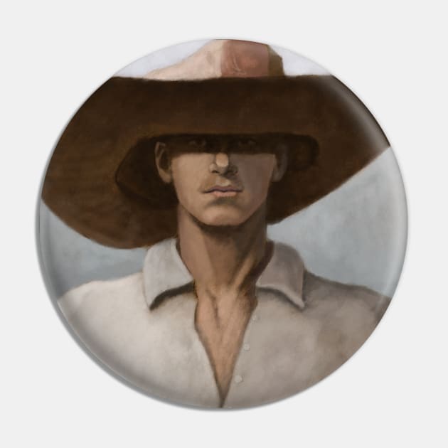 Little Cowboy, Big Hat Pin by ianoz