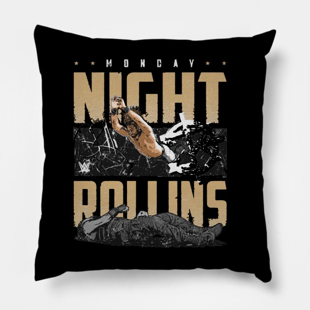 Seth Rollins Monday Night Pillow by MunMun_Design