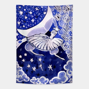 watercolor  night Tapestry