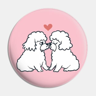 Bichon Frise Kisses Pin