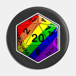 Pride d20 Pin