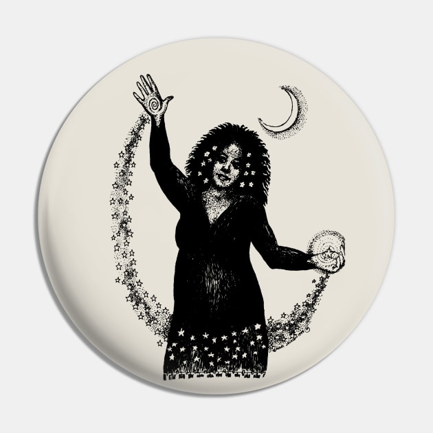 Black Magic Woman Pin by UndiscoveredWonders