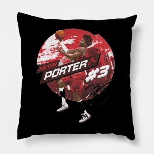 Kevin Porter Jr. Houston City Emblem Pillow