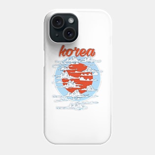 Korea rising sun logo. Phone Case