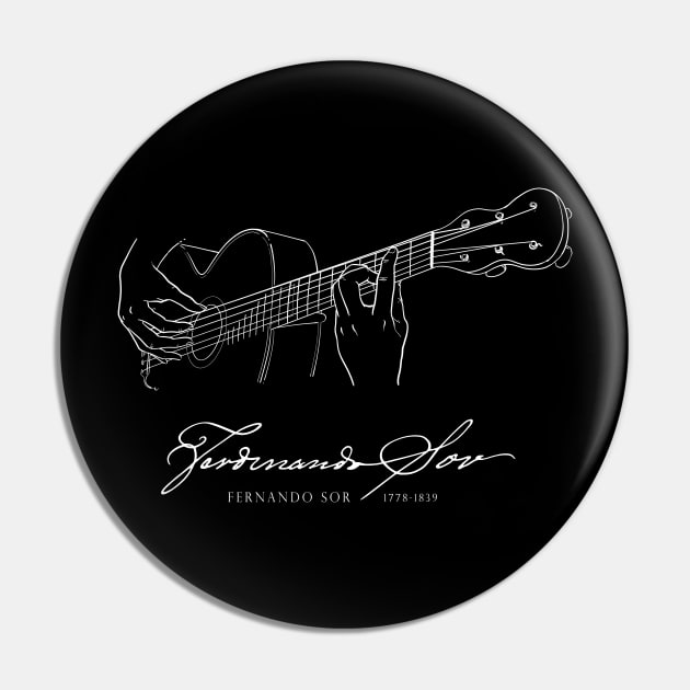 Fernando Sor-classical guitar-Spanish Pin by StabbedHeart