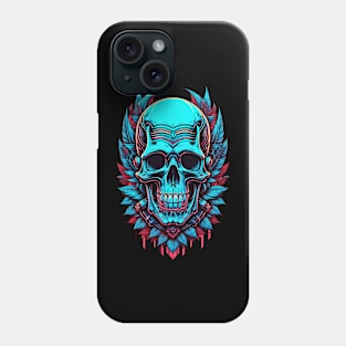 Metallic Skull Retro Phone Case