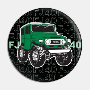 Green FJ40 Stacked Pin