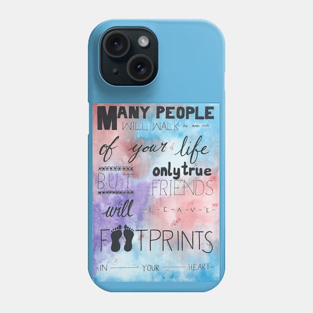 Cute Friendship Quote Phone Case by SemDesigns