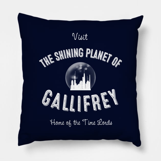 Gallifrey Tourism: Home of the Time Lords Pillow by jrotem