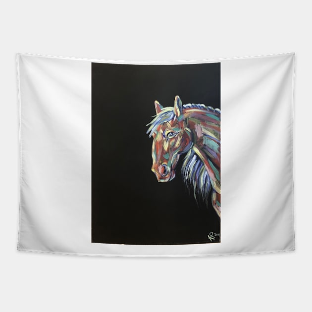 Horse Tapestry by Karroart