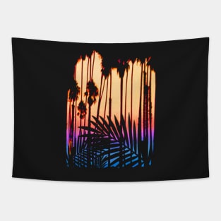 Tropical Paradise Sunset Tapestry