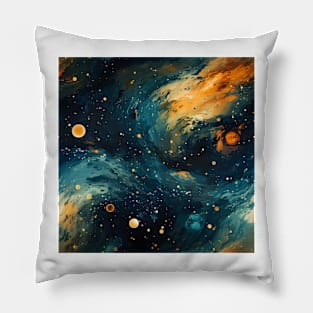 Van Gogh Starry Night Outer Space Pattern 1 Pillow