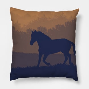 Dark horse Pillow